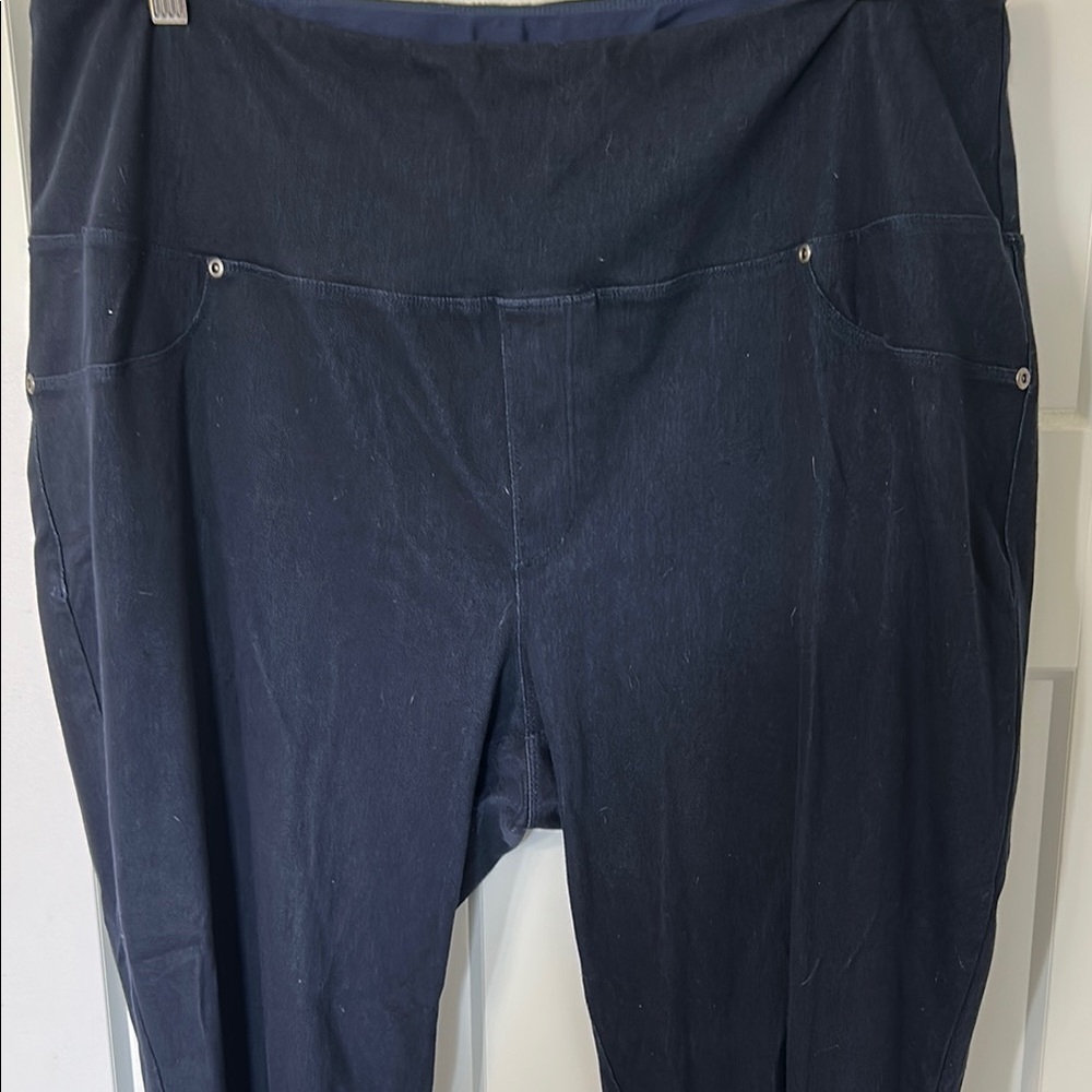 Ruby Ribbon Classic Navy Knit Jeans - Picture 2 of 11